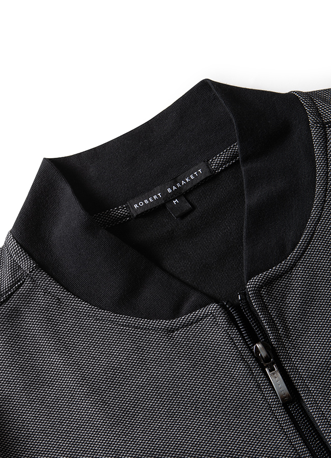 Flatlay jacket detail collar shot